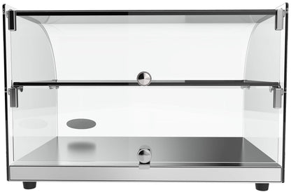 KoolMore - DC-2C 22" Commercial Countertop Bakery Display Case with Front Curved Glass and Rear Door - 1.5 cu. ft.