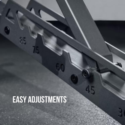 Rep Nighthawk Adjustable Weight Bench | Home Gym Incline Decline Flat Workout Bench | Heavy Duty Fitness and Strength Training Equipment | Foldable Space Saving Design, Metallic Black