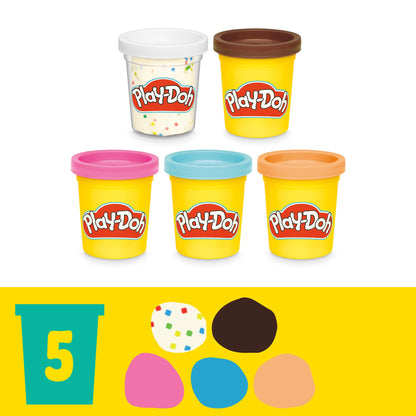 Play-Doh Donut Drop Shop Playset, Play Food Toy, Kids Arts & Crafts, Easter Gift for Kids 3+ Years