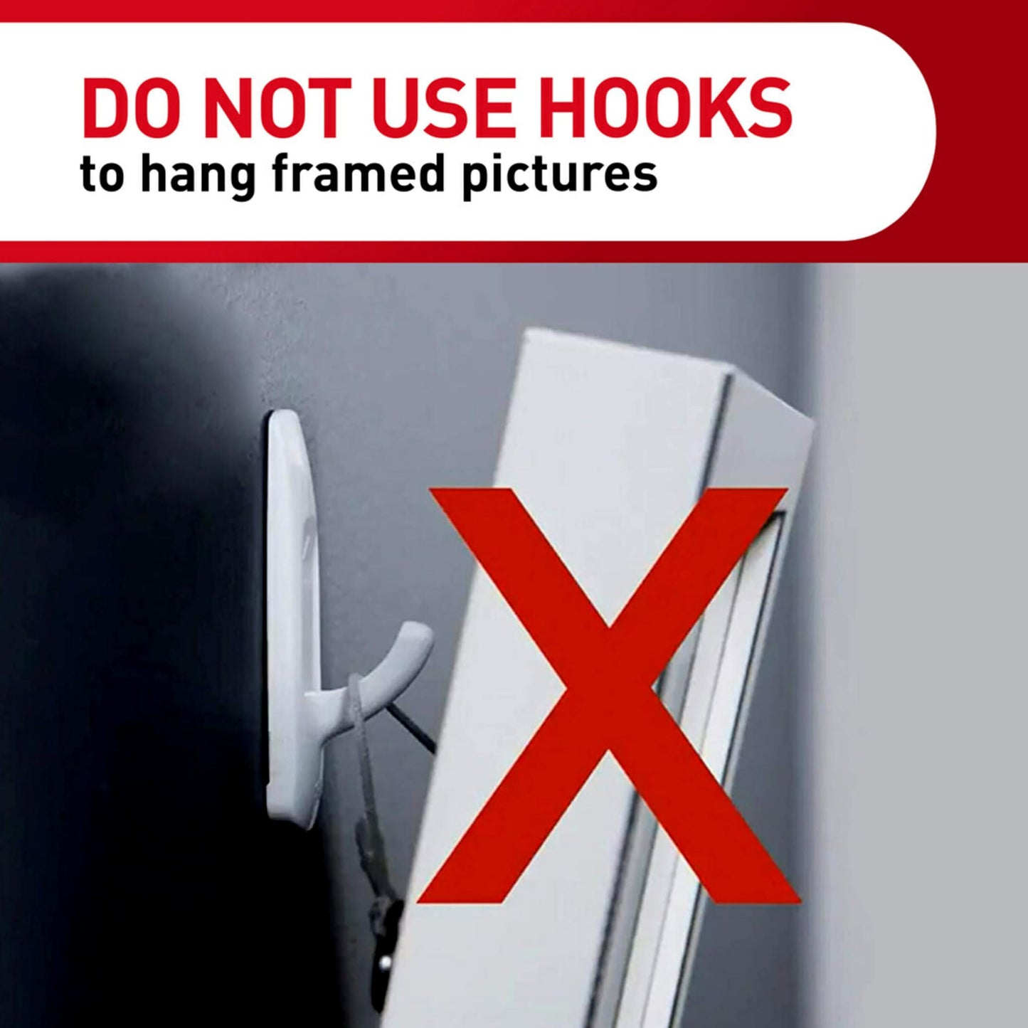 Command 5 lb Large Utility Hooks, 7 Wall Hooks and 12 Command Strips, Damage-Free Hanging with Adhesive Strips, No Tools for Hanging, Organization and Storage