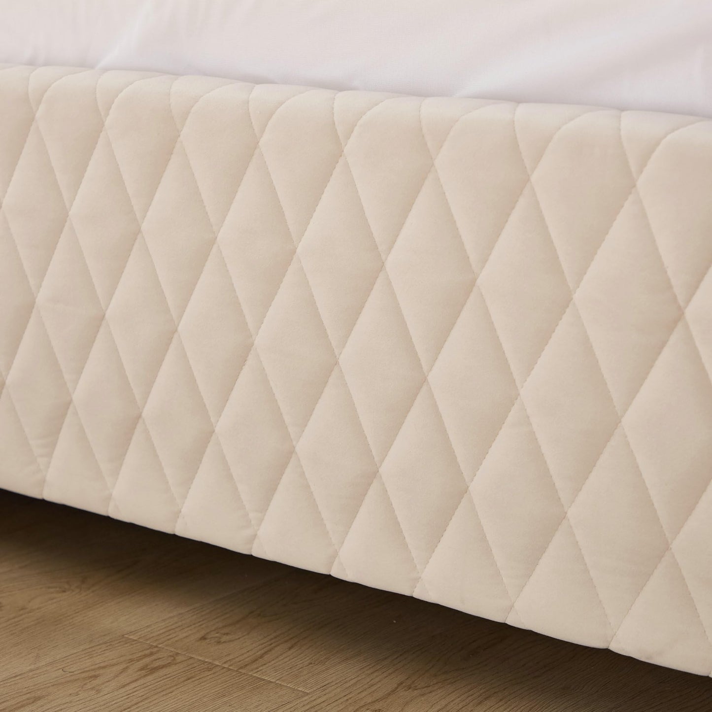 Ball & Cast Full Size Daybed with Trundle,Velvet Upholstered Day Bed Frame Full with USB Port and Solid Wood Slat Support,L Shaped Corner Trundle Bed,No Box Spring Needed,Beige