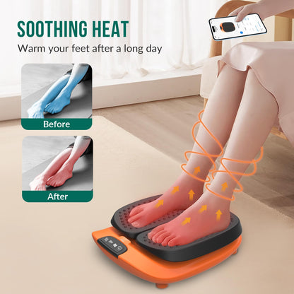 Snailax Vibration Foot Massager with Heat,Remote Control,Adjustable Vibration Speed Electric Massager Machine for Circulation,Plantar Fasciitis, Pain