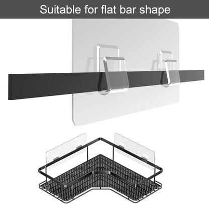 AOUKAR 4pack Shower Caddy Shelf Adhesive Replacement Stickers Pads For Bathroom Corner Organizer Basket, No Drilling