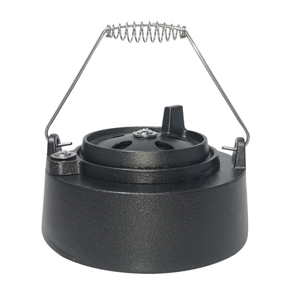 Quantfire Cast Iron Cap for Big Green Egg Dual Function Metal Top, Daisy Wheel Chimney Cap for M/L/XL/XXL Big Green Egg Accessories Replacement