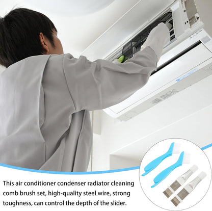 PRETYZOOM 4pcs Air Conditioner Fin Cleaning Set: AC Fin Comb and Condenser Fin Straightener Cleaner
