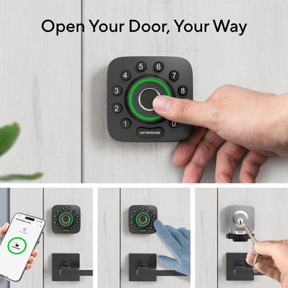 ULTRALOQ Bolt NFC WiFi Smart Lock, Keyless Entry Deadbolt with iPhone/Android Tap, App Remote Control, Keypad, Works with Apple Home, Siri, Alexa, BHMA Certified, Easy Install, 10 Mo. Battery