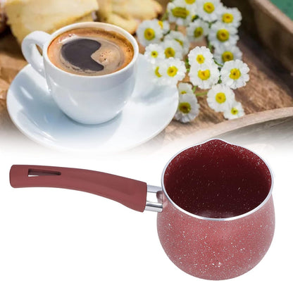 Nonstick Coating Milk Pan with Lid, Mini Milk Pot, Single Handle Anti-Scalding Saucepan, Lightweight Kitchen Cooking