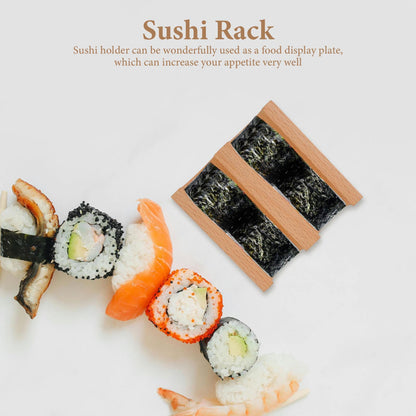 Alipis Hand Roll Sushi Holder U Shaped Sushi Stand Taco Rack Serving Plate for Japanese Cuisine Home Kitchen Party 4.52X3.93X1.57In