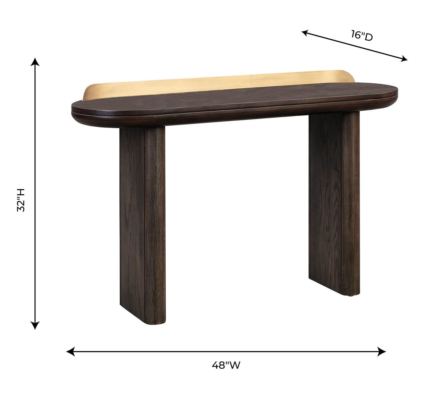 Tov Furniture Braden Desk/Console Table (Brown)