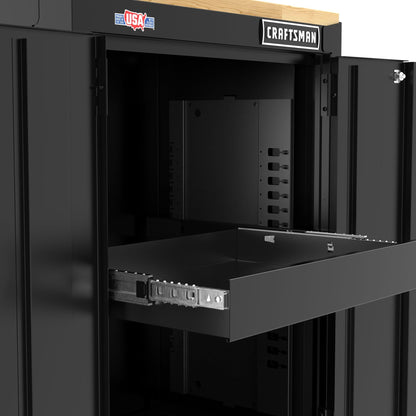 CRAFTSMAN Metal Garage Storage Cabinet, 2 Door Base Cabinet, 26.5 Inch (CMST22603BK)