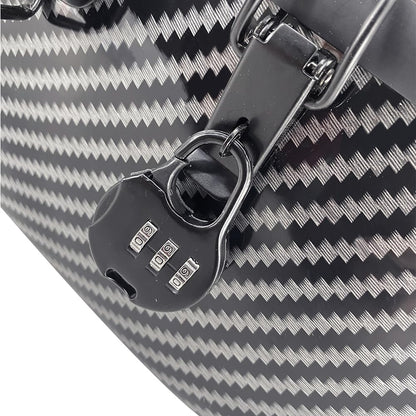Foyarinal 1/2 Size Cello Case - Lightweight Carbon Fiber Cello Box with Wheels, Adjustable Backpack Straps & Strong Textured Black Finish, Durable Travel Protection for 1/2 Cello