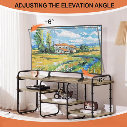 KKTONER Universal TV Stand Base TV for 27-65 inch Flat Screen TV Metal Stand Legs Adjustable Table Top TV Stand Max VESA 800x400mm Hold up to 88lbs