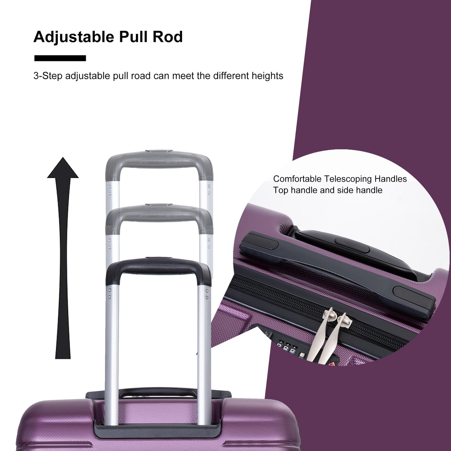 SPOFLYINN Modern, Dark Purple, One Size