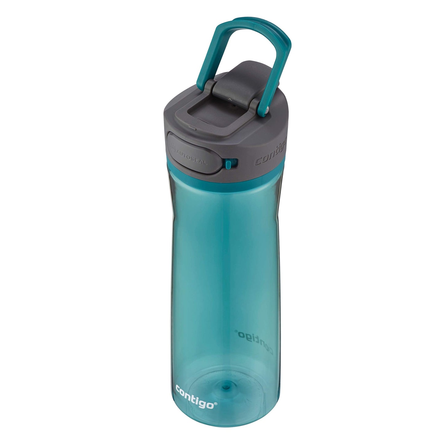 Contigo AUTOSEAL Cortland 24oz Water Bottle BPA-Free Plastic Spill Leak-Proof Lid and Carry Handle Dishwasher Safe Spirulina