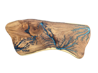 Charcuterie Board Fractal Art Live Edge Mesquite