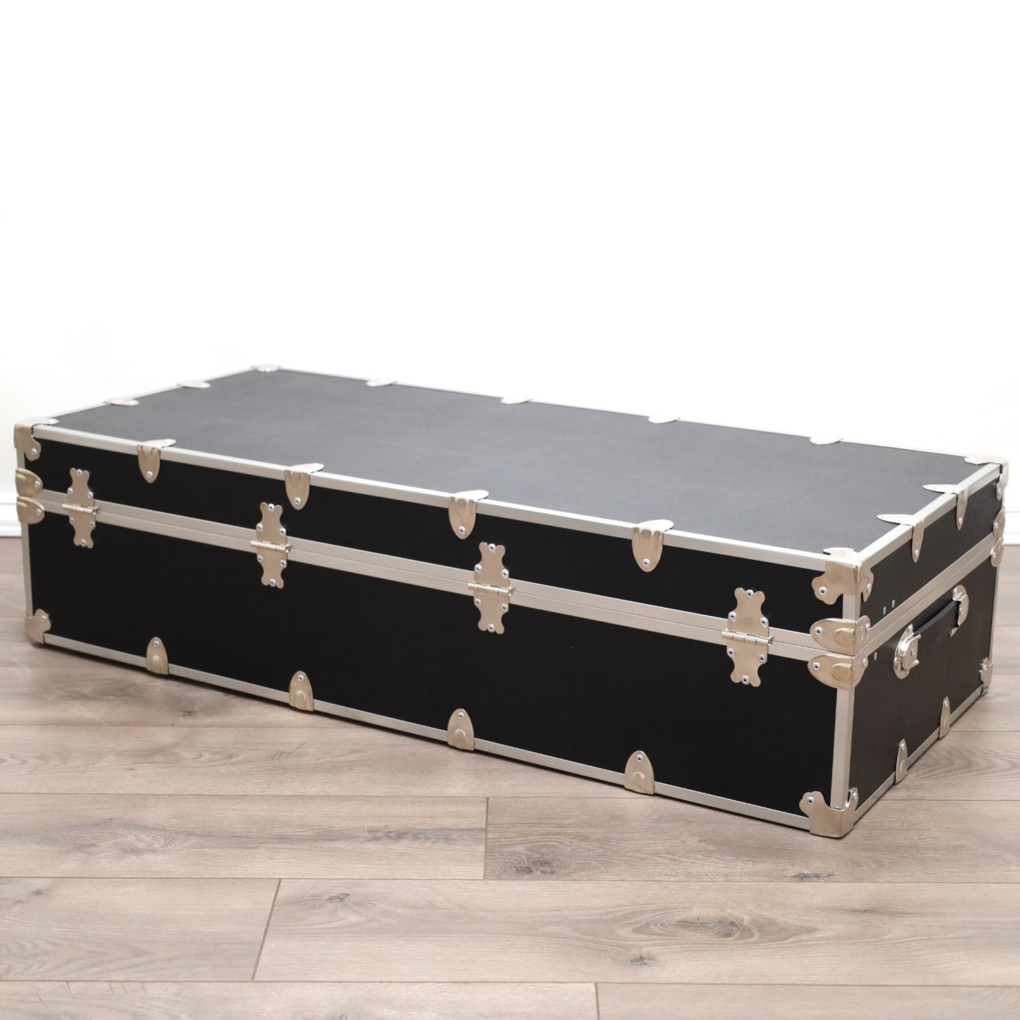 Rhino Trunk & Case Aromatic Cedar Trundle Trunk with Wheels - 44”x20”x12” Home Storage Chest Trunk - USA Made Secure Under Bed Footlocker for Clothes, Blankets & Pillows - Underbed Shoe Storage Box
