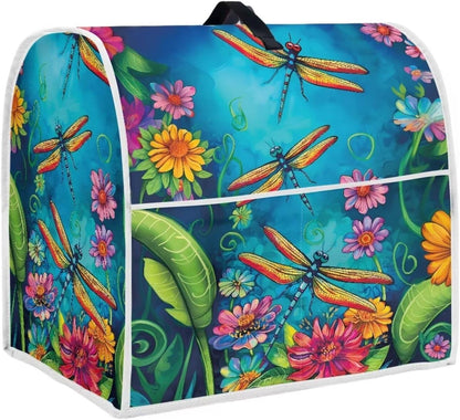 Dragonfly Stand Mixer Cover for Kitchen Aid Mixers, Accessories with Pockets, Suitable for Kitchen Mixer Cover