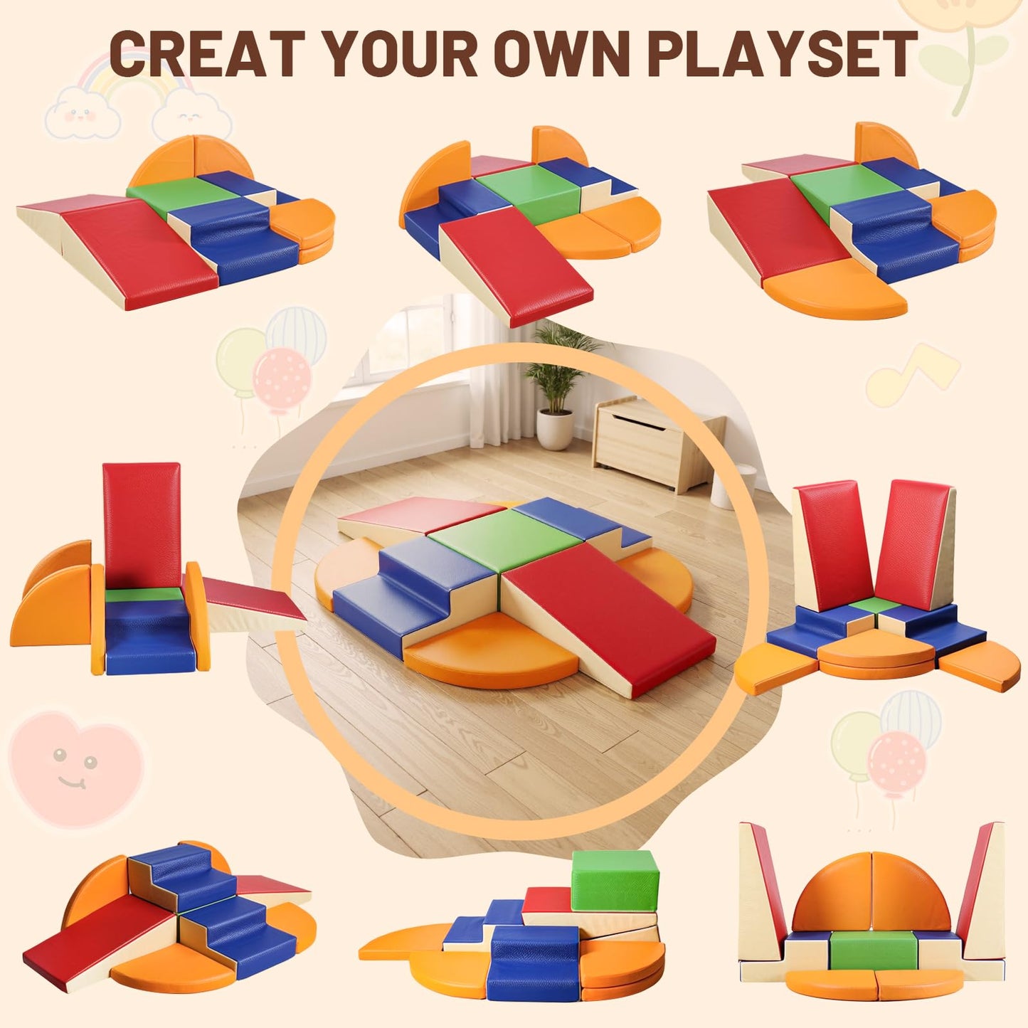 TODIBY 21-Piece Climbing Foam Blocks