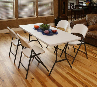Contoured Folding Chair by Lifetime Products, White