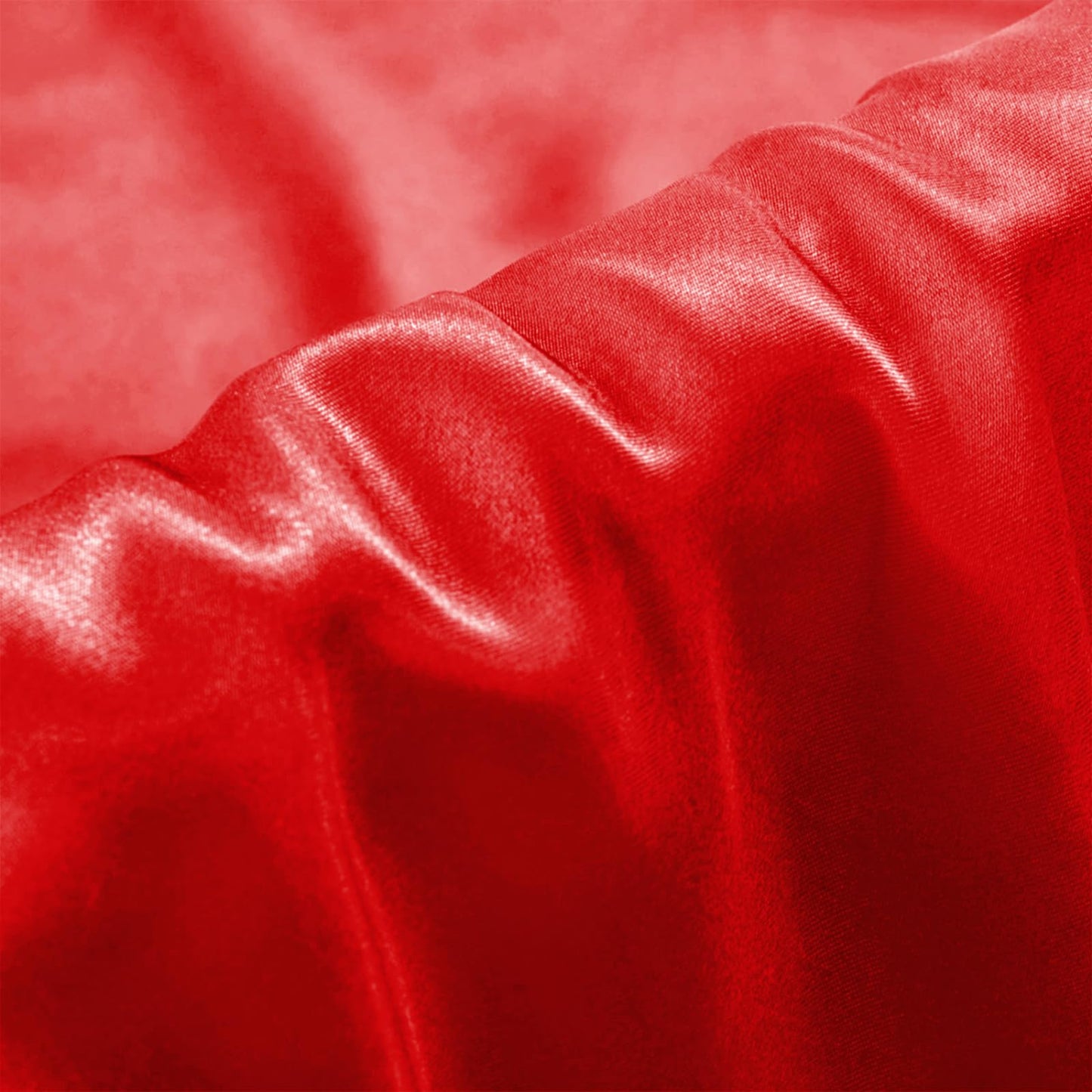 Aormenzy Satin Pillow Cases for Women Standard Size Set of 2, Red Satin Pillowcase for Hair with Envelope Closure Silky Pillow Covers Wrinkle, Fade Resistant (20x26 Inches)