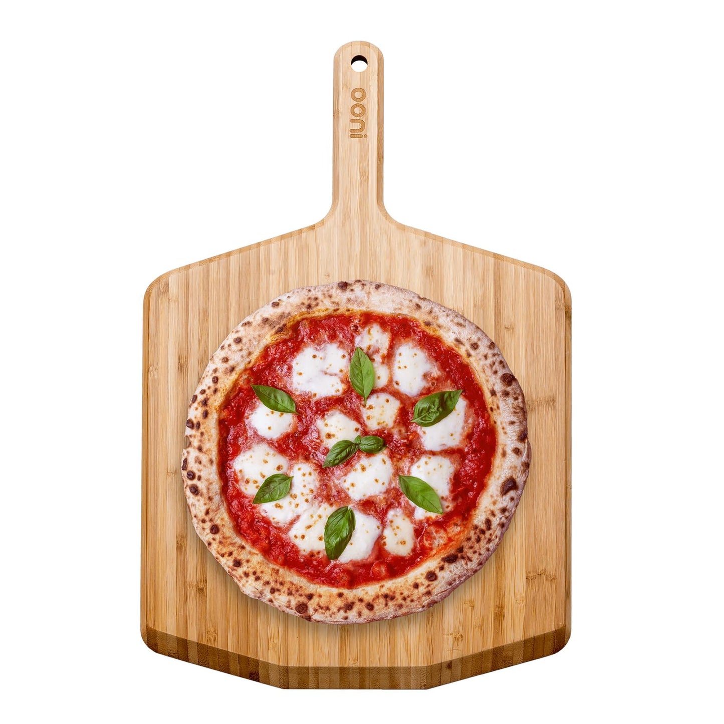 Ooni 16” Bamboo Pizza Peel – Wooden 16 Inch Serving Board, Pizza Spatula Paddle, Pizza Oven Accessories