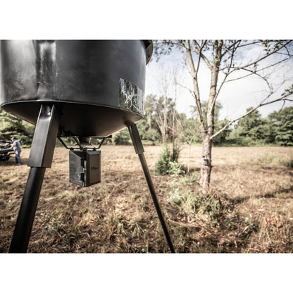 WILDGAME INNOVATIONS Quick-Set 270 lb Game Feeder with Digital Timer | Durable Tripod Corn/Pellet Hunting Feeder with 1-4 Available Feed Times & 30-feet Radius