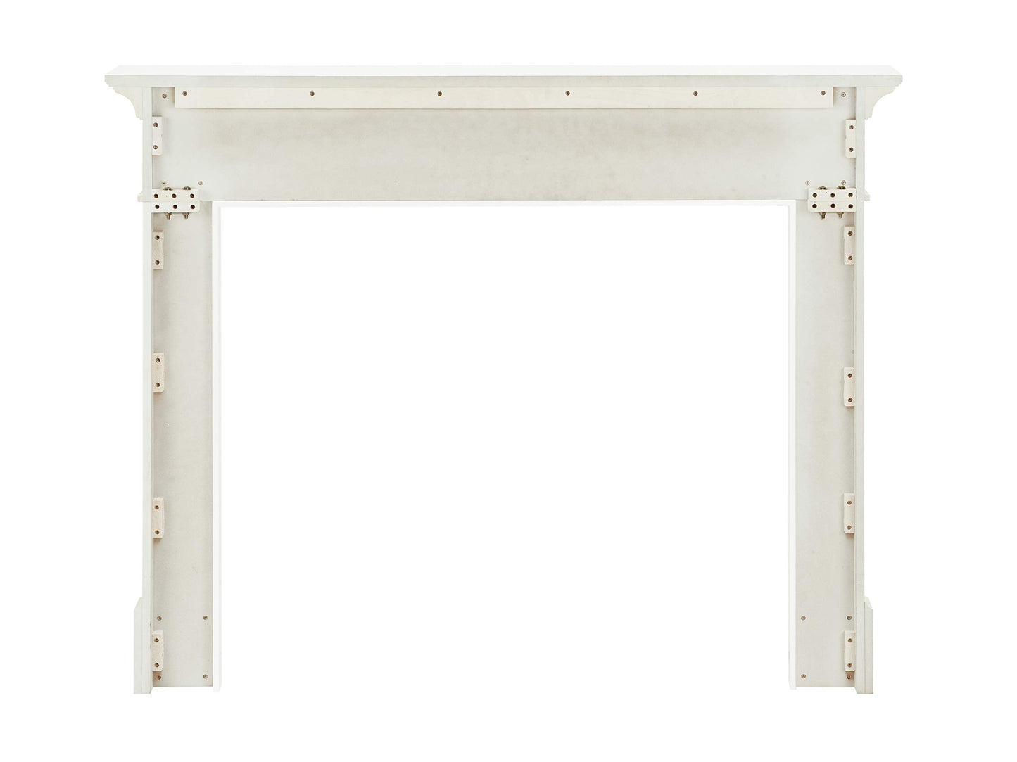 Pearl Mantels ARYB48515 Furniture for Your Fireplace, Premium Grade A MDF Mantel Surround, Crisp White Paint, Interior Opening 48" W x 42" H
