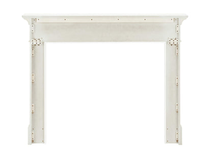 Pearl Mantels ARYB56515 Furniture for Your Fireplace, Premium Grade A MDF Mantel Surround, Crisp White Paint, Interior Opening 56" W x 42" H