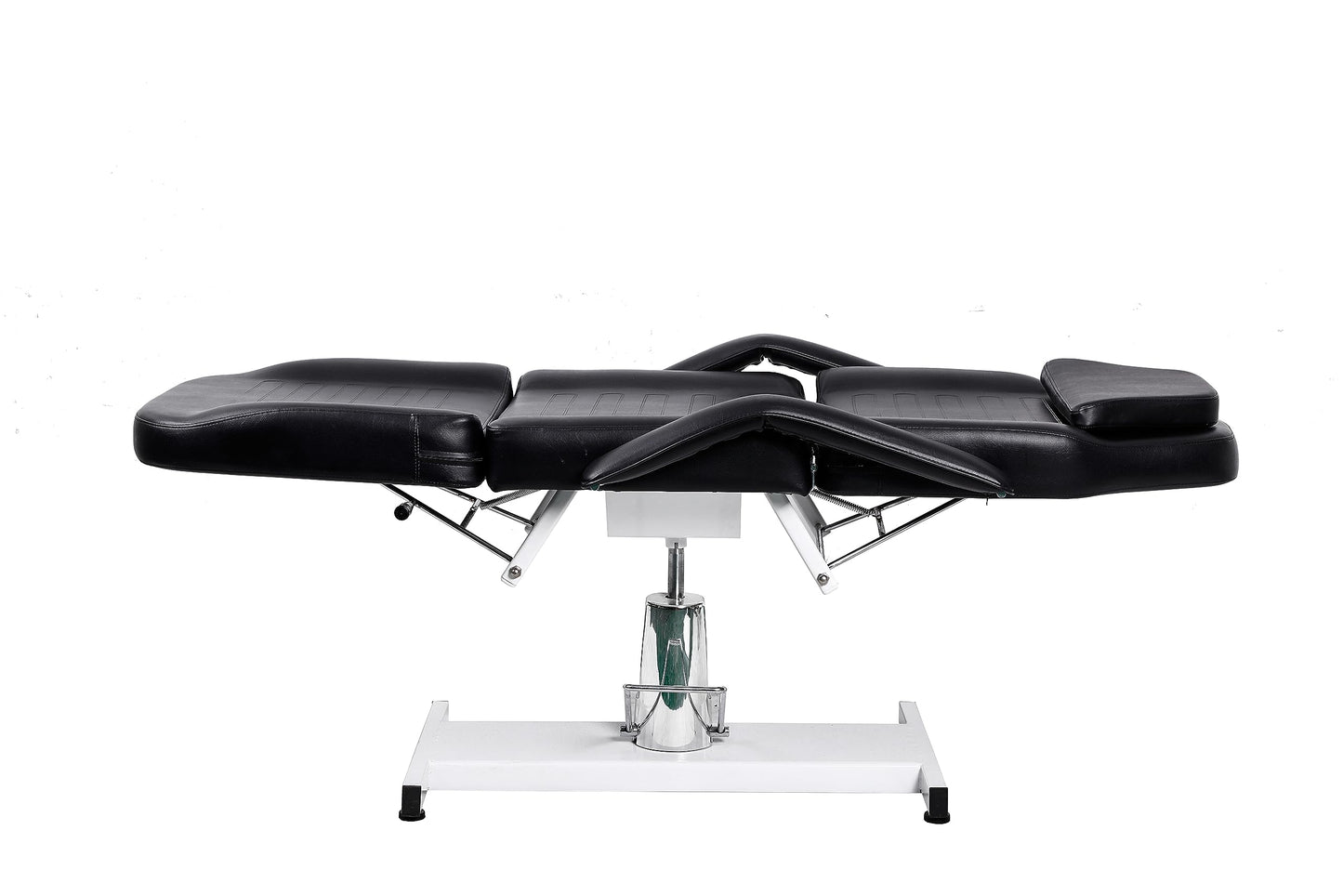 Eastmagic Hydraulic Facial Bed Beauty Bed Spa Facial Chair Reclining Lash Chair Tattoo Chair with Removable Handrest Black
