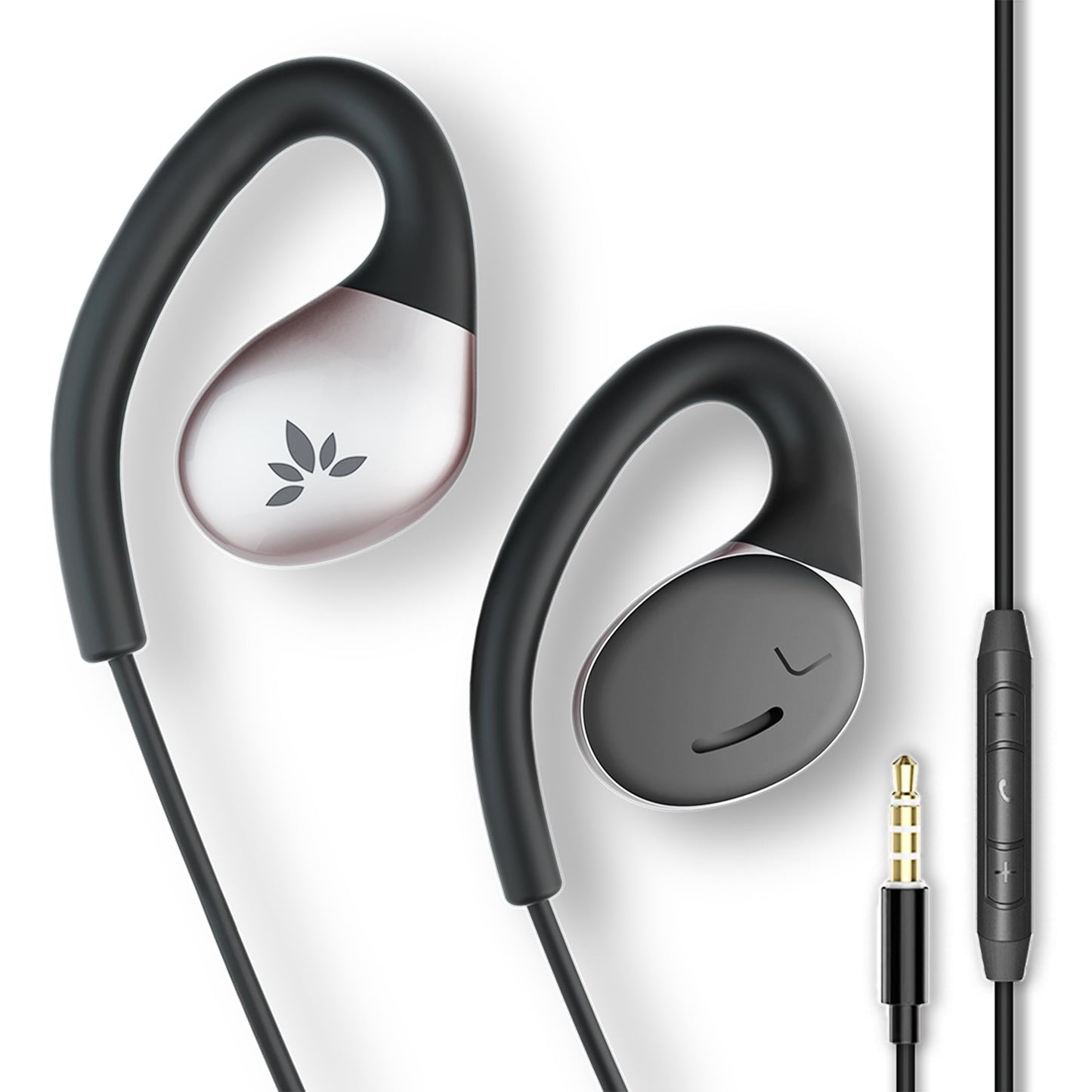 Avantree Resolve (Small-Medium) – Wired Open-Ear Earbuds w/Mic & Over-Ear Hook, for Women, Kids & Young Men w/Small Ears, Ideal for Office, Outdoor & Home, 3.5mm AUX
