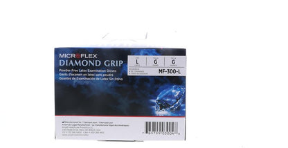 Ansell MICROFLEX Diamond Grip MF-300 Exam Standard Gloves - Size L, Natural (Bundle of 200)