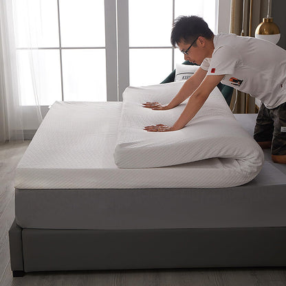 BIRJXVTO Natural Latex Mattress Topper,Premium Latex Mattress Topper,Washable Natural Latex Mattress Imported Natural Rubber Pure Mattress,3in,200x220cm(79x86in)