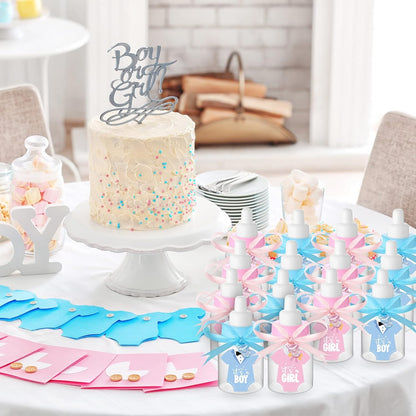 162 48 48 64 2 Pcs Gender Reveal Baby Shower Favors Mini Milk Bottles Plastic Baby Candy Bottle Mini Pacifiers Tiny