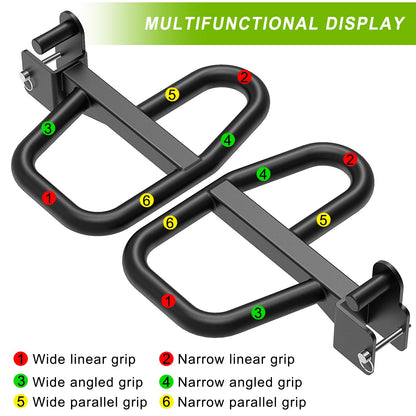 SELEWARE Adjustable Pull Up Station, Multifunction Dip Station and Multi-Grip Handles, Fully Welded, 500 lbs Capacity, Home Gym Equipment