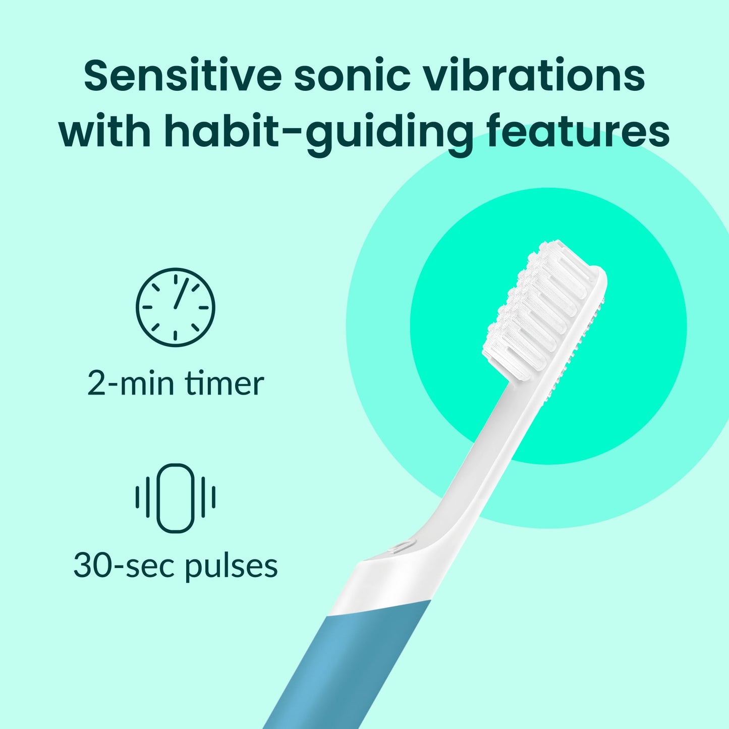 Quip Sonic Electric Toothbrush for Adults - Time Travel & Soft Bristles with Travel Case & Replacement Brush Head - 3 Month Battery Life, Plastic Handle - Magenta