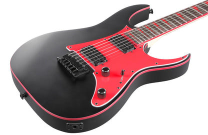 Ibanez GRG131DX RG Gio Electric Guitar - Black Flat Bundle with Amp, Gig Bag, Tuner, Instrument Cable, Picks, Austin Bazaar Instructional DVD, and Polishing Cloth