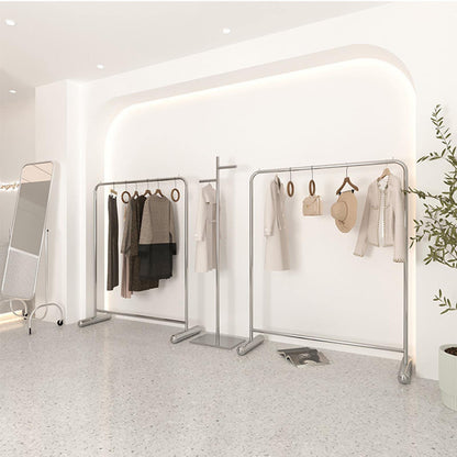 DFEDHF Industrial Plumbing Garment Rack Clothes Rails,Commercial Boutique Clothing Store Clothes Display Rack Heavy Duty Hanger,Multipurpose Clothes Rail Retail Store (L120*w40*h130cm)