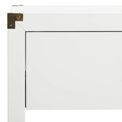 Safavieh Couture Collection Lella White Lacquer Side Table