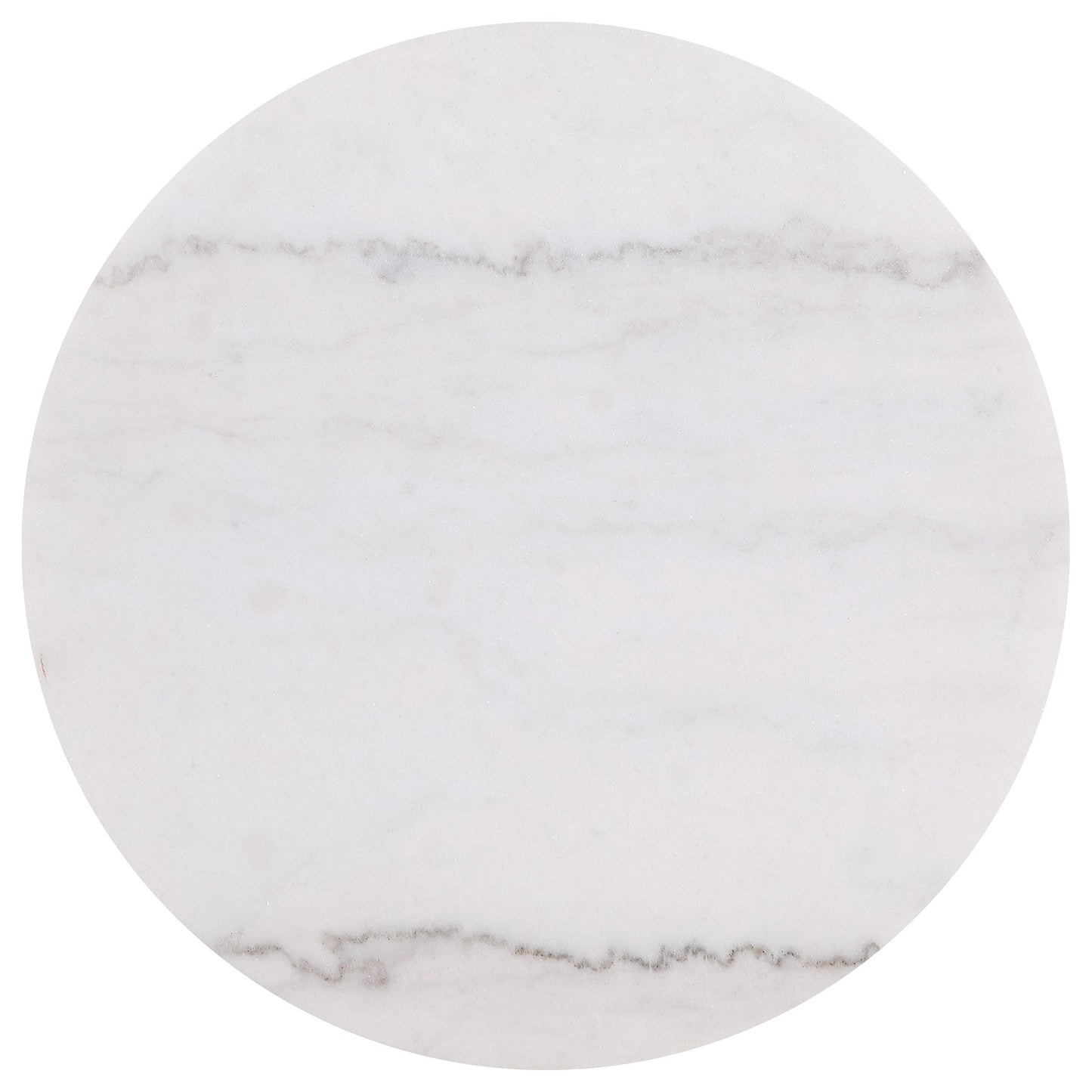 Coaster Home Furnishings - Jason - Wood and Metal - 3-Piece Coffee Table Set with Marble Tops, Reeded Drum Bases, and Gold Ring Accents - Living Room - Greige and White Marble - 711418-S3