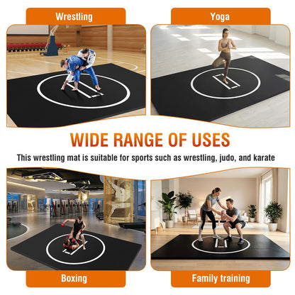 Generic Rollout Wrestling Mat Waterproof Gymnastics Training Mat for BJJ MMA Martial Art Boxing Grappling & Judo