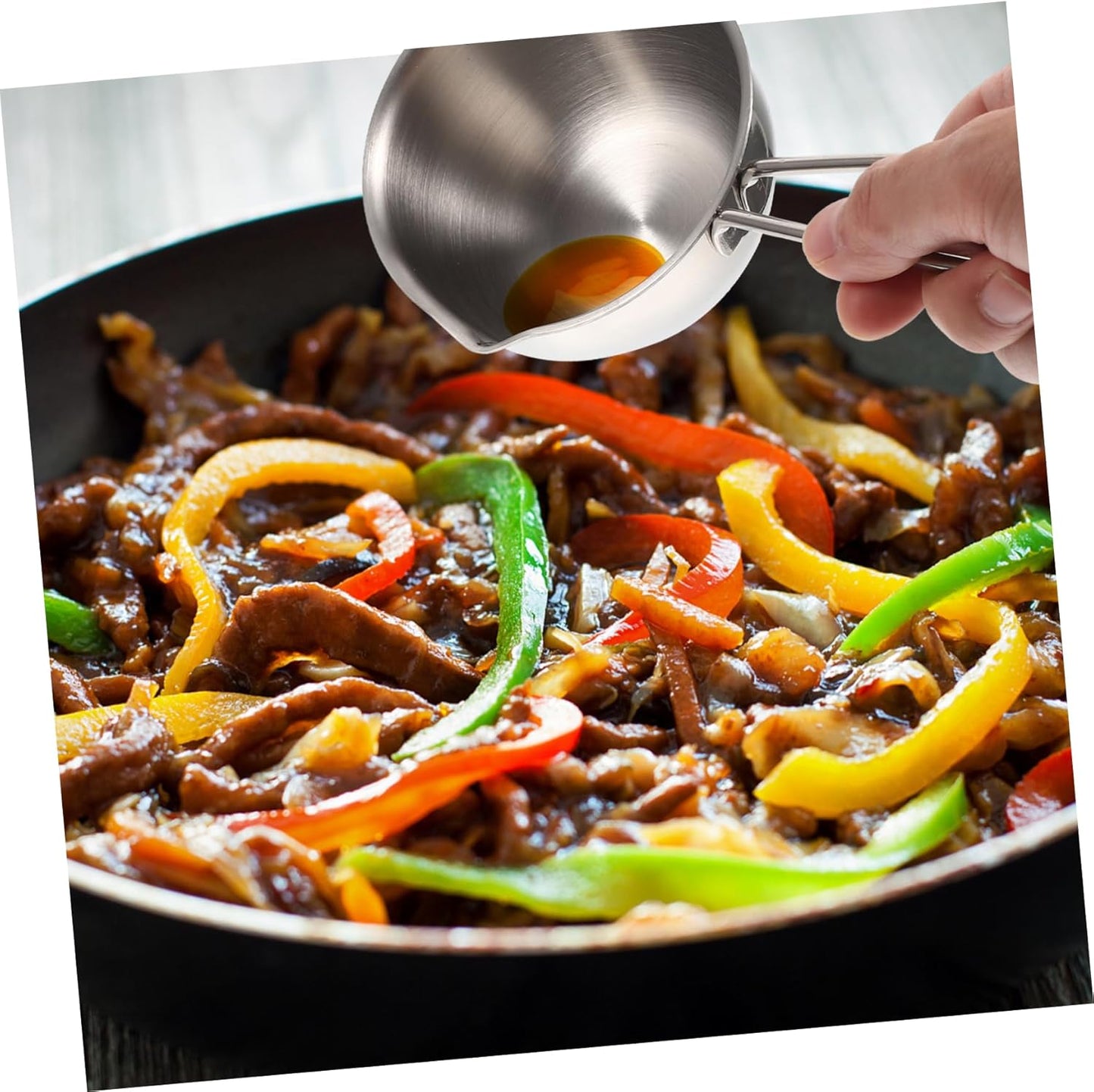 Pour Oil Small Pot, Steaming Pot, Stainless Steel Saucepan for Cooking Milk, Mini Pan