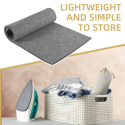 AiVeUao Wool Pressing Mat for Quilting, 24" X 17" Portable Felted Wool Ironing Mat, Quilting Ironing Pad for Quilter, Sewing, Quilting Supplies