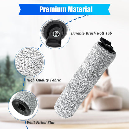 Vanclearidea Replacement Roller Brush Compatible with Tineco iFloor 3/ Floor One S3/ iFloor 2 Brushroll Cordless Wet Dry Vacuum Cleaner-2Pack