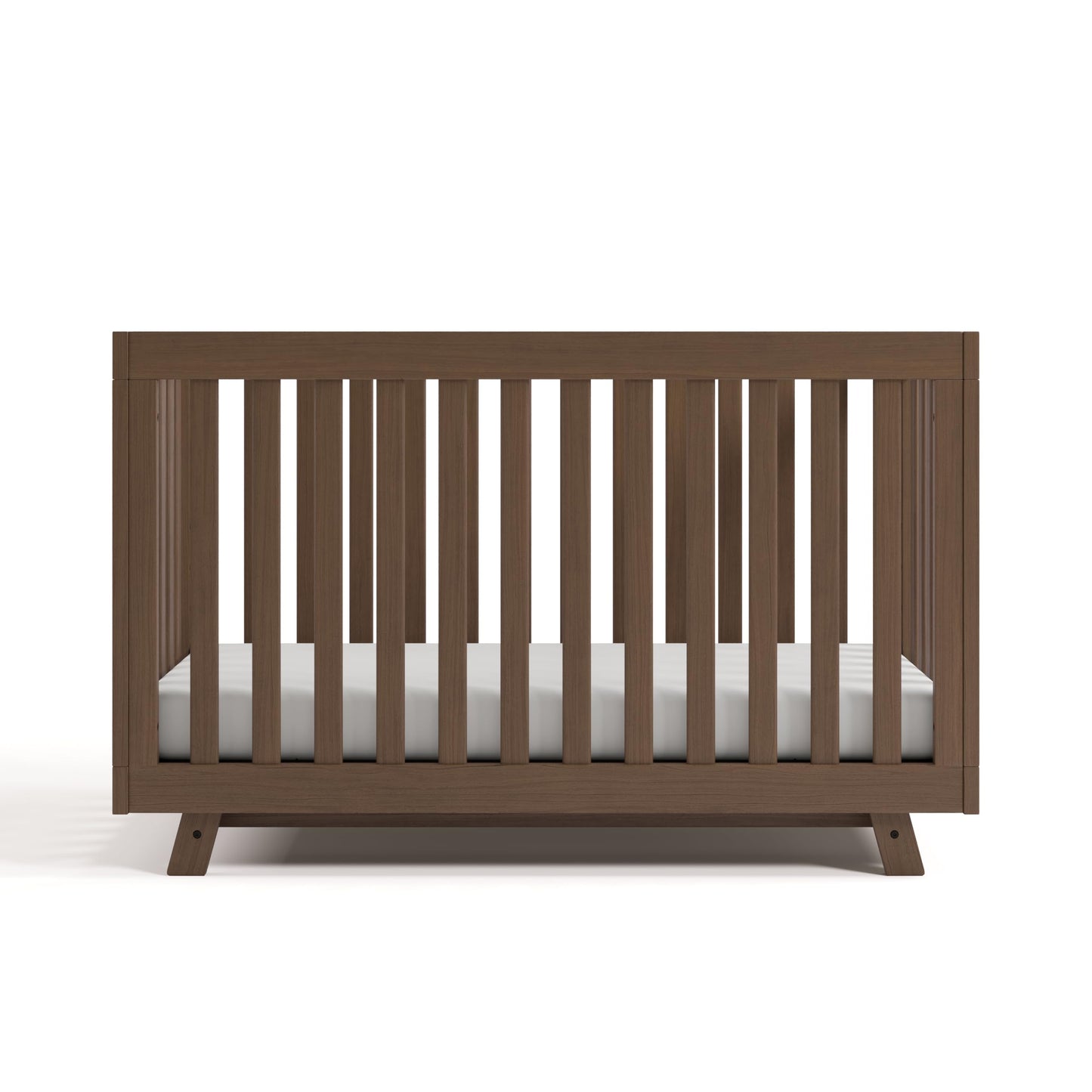 Storkcraft Beckett 3-in-1 Convertible Crib – GREENGUARD Gold Certified, Fits Standard Crib Mattress, Converts to Toddler Bed and Daybed, 4 Mattress Heights, Grow-with-Me Design (Hazelnut)