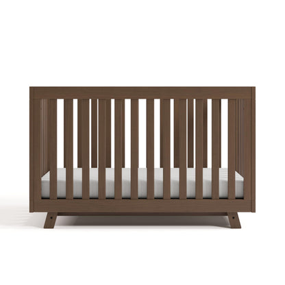 Storkcraft Beckett 3-in-1 Convertible Crib – GREENGUARD Gold Certified, Fits Standard Crib Mattress, Converts to Toddler Bed and Daybed, 4 Mattress Heights, Grow-with-Me Design (Hazelnut)