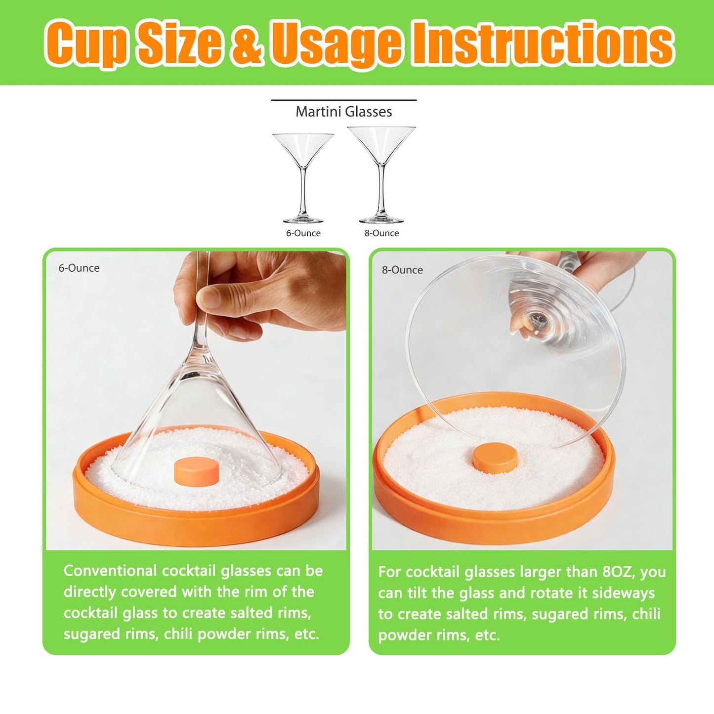 Margarita Salt Rimmer Set,3-Tier Sugar Rimmer for Cocktails, Bartender Tool with Salt Box Spice Container for Margaritas, Bloody Marys and Gimlets(With 2 Sponges）