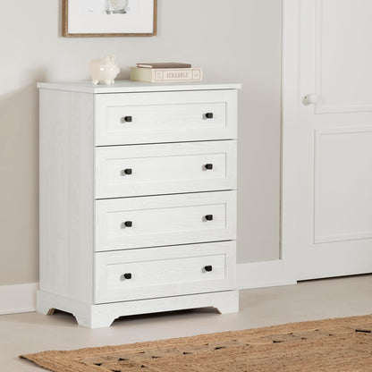 South Shore Hazen 4-Drawer Chest White Pine