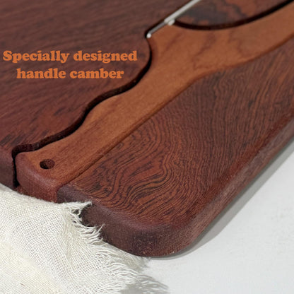 Bread Bow Knife for Homemade Bread, Bread Cutter and Wooden Board Set,Bread Cutting Board with Crumb Tray,Universal Left Right Handed Design,Kitchen Gadgets Gifts for People who Love Baking