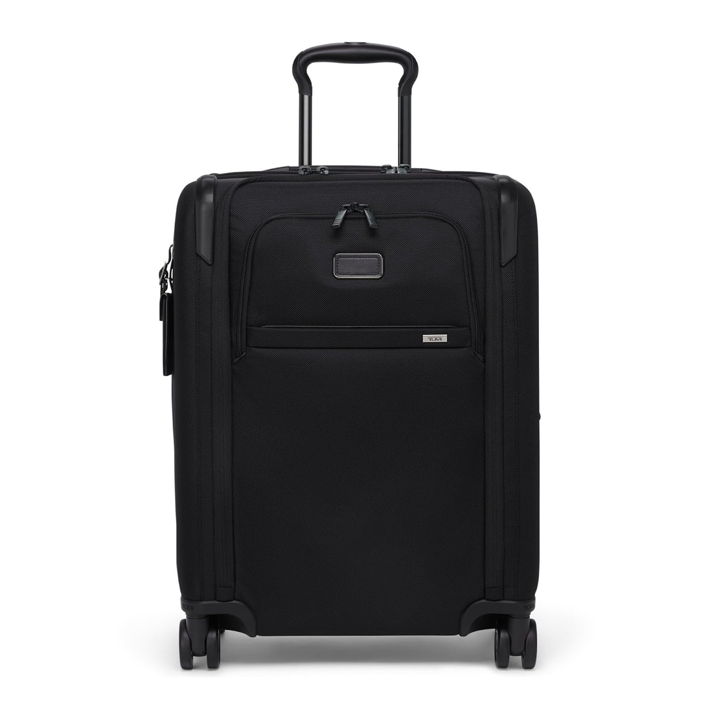 TUMI - Alpha Large Dual Access Expandable 4-Wheeled Carry-On Luggage - Zipper Expansion - Durable and Lightweight Travel Suitcase - TSA Lock Tracer - Black