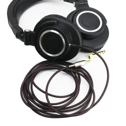 NewFantasia Replacement Audio Upgrade Cable Compatible with Audio-Technica ATH-M50xBT, ATH-AR3BTBK, ATH-SR50BT, ATH-ANC9, ATH-ANC7B, ATH-SR5BTBK, ATH-S700BT Headphones 3meters/9.9ft
